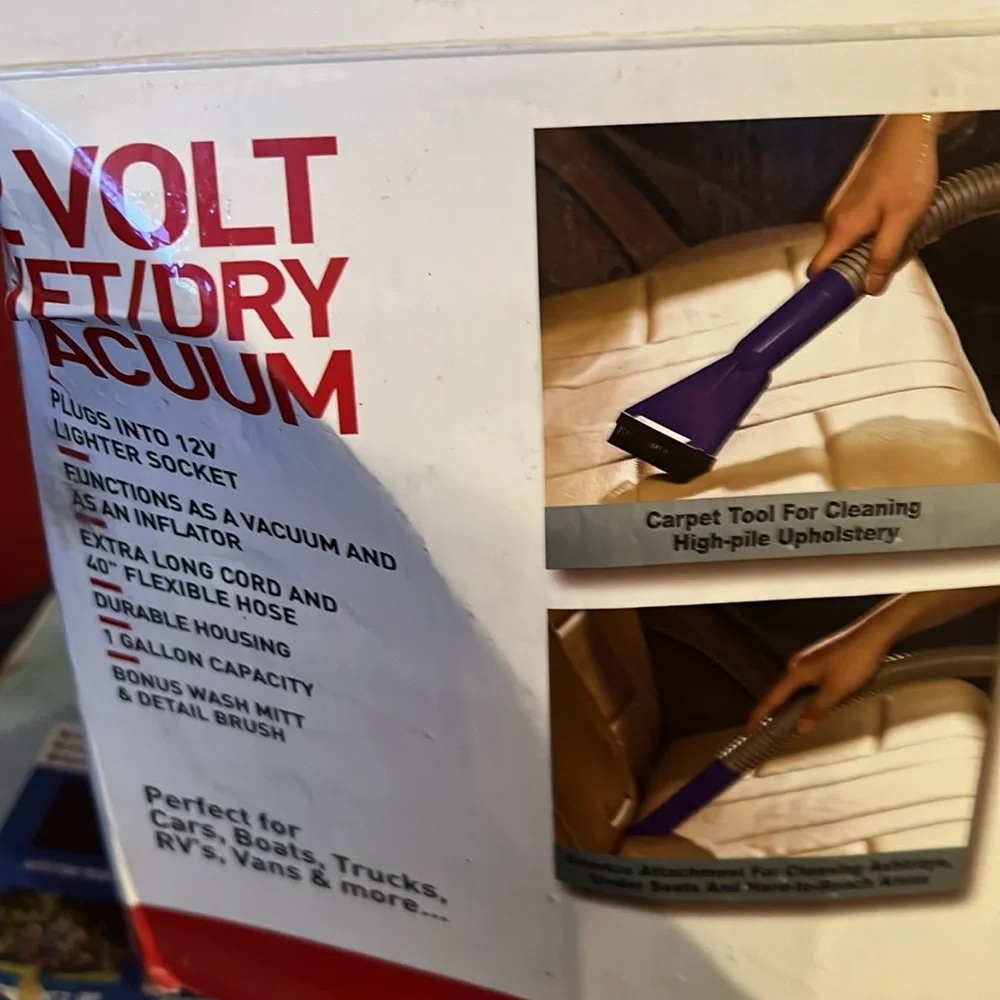 12 VOLT WET/DRY VACUUM, NEW IN BOX , UNUSED ! - Picture 4 of 16